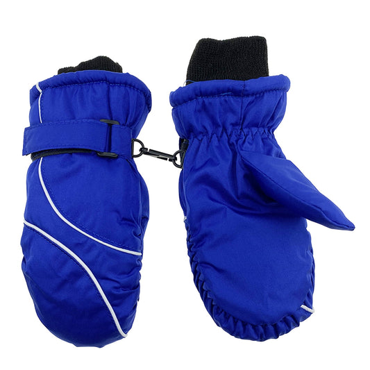 TAIAOJING Kids Winter Snow Ski Gloves Kids Winter Warm Windproof Cold Weather Outdoor Sports Gloves For Boys Girls Snow Gloves Ski Gloves One Size Z4 Blue