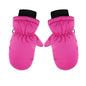 TAIAOJING Kids Winter Snow Ski Gloves Kids Winter Warm Windproof Cold Weather Outdoor Sports Gloves For Boys Girls Snow Gloves Ski Gloves One Size Z7 Hot Pink