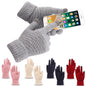 Dalrosia Women's Winter Touch Screen Gloves Warm Fleece Lined Knit Gloves Elastic Cuff Winter Texting Gloves Black