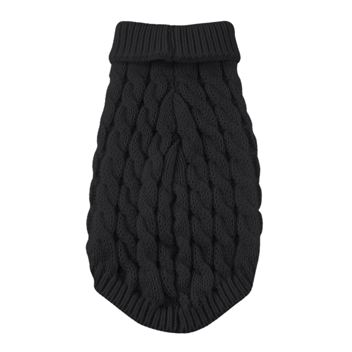 Clearance Under $5 Boovnll Dog Sweater, Winter Turtleneck Knitted Keep Warm Sleeveless Pet Clothes, Dog Clothes for Small Dog Fall Winter Dog Sweaters, (Black, S) S Black