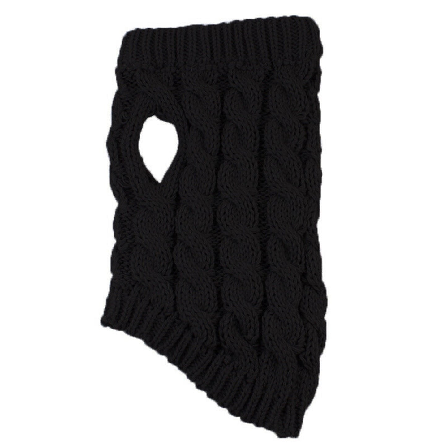 Clearance Under $5 Boovnll Dog Sweater, Winter Turtleneck Knitted Keep Warm Sleeveless Pet Clothes, Dog Clothes for Small Dog Fall Winter Dog Sweaters, (Black, S) S Black
