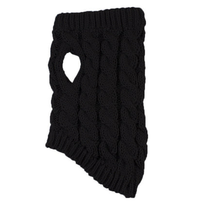Clearance Under $5 Boovnll Dog Sweater, Winter Turtleneck Knitted Keep Warm Sleeveless Pet Clothes, Dog Clothes for Small Dog Fall Winter Dog Sweaters, (Black, S) S Black