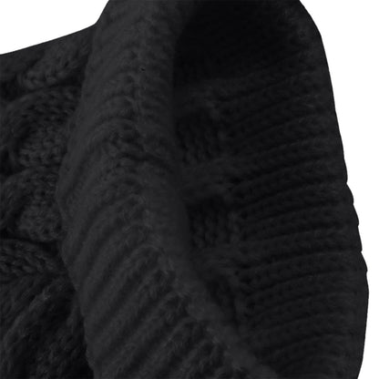 Clearance Under $5 Boovnll Dog Sweater, Winter Turtleneck Knitted Keep Warm Sleeveless Pet Clothes, Dog Clothes for Small Dog Fall Winter Dog Sweaters, (Black, S) S Black