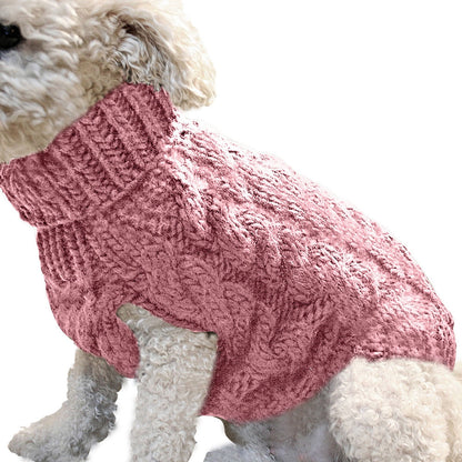 Clearance Under $5 Boovnll Dog Sweater, Winter Turtleneck Knitted Keep Warm Sleeveless Pet Clothes, Dog Clothes for Small Dog Fall Winter Dog Sweaters, (Black, S) XL Hot Pink