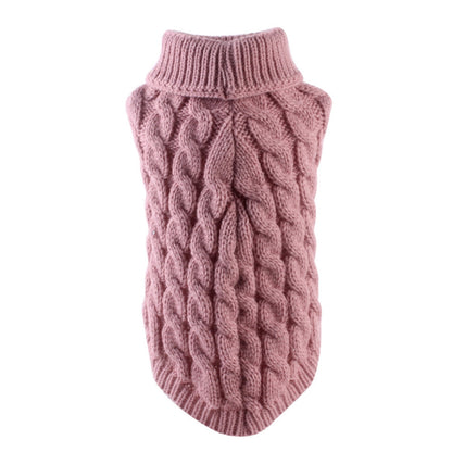 Clearance Under $5 Boovnll Dog Sweater, Winter Turtleneck Knitted Keep Warm Sleeveless Pet Clothes, Dog Clothes for Small Dog Fall Winter Dog Sweaters, (Black, S) XL Hot Pink