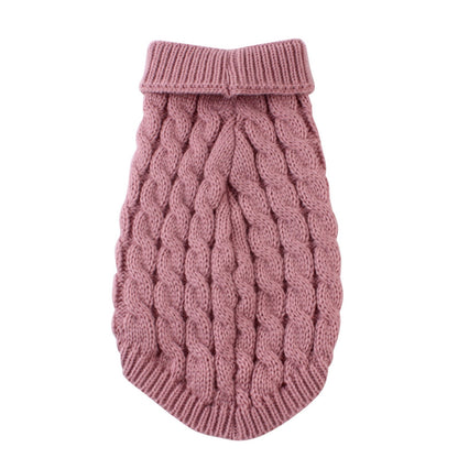 Clearance Under $5 Boovnll Dog Sweater, Winter Turtleneck Knitted Keep Warm Sleeveless Pet Clothes, Dog Clothes for Small Dog Fall Winter Dog Sweaters, (Black, S) XL Hot Pink