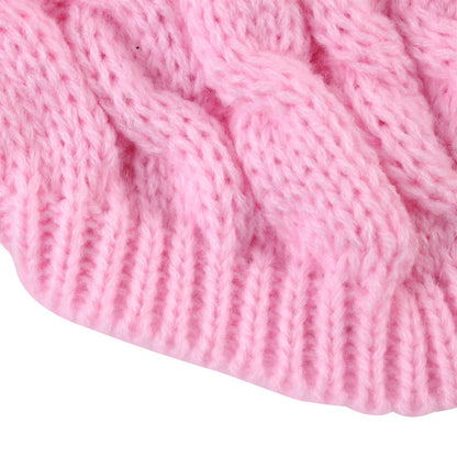 Clearance Under $5 Boovnll Dog Sweater, Winter Turtleneck Knitted Keep Warm Sleeveless Pet Clothes, Dog Clothes for Small Dog Fall Winter Dog Sweaters, (Black, S) L Pink