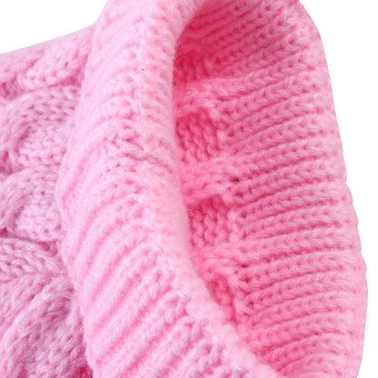 Clearance Under $5 Boovnll Dog Sweater, Winter Turtleneck Knitted Keep Warm Sleeveless Pet Clothes, Dog Clothes for Small Dog Fall Winter Dog Sweaters, (Black, S) L Pink