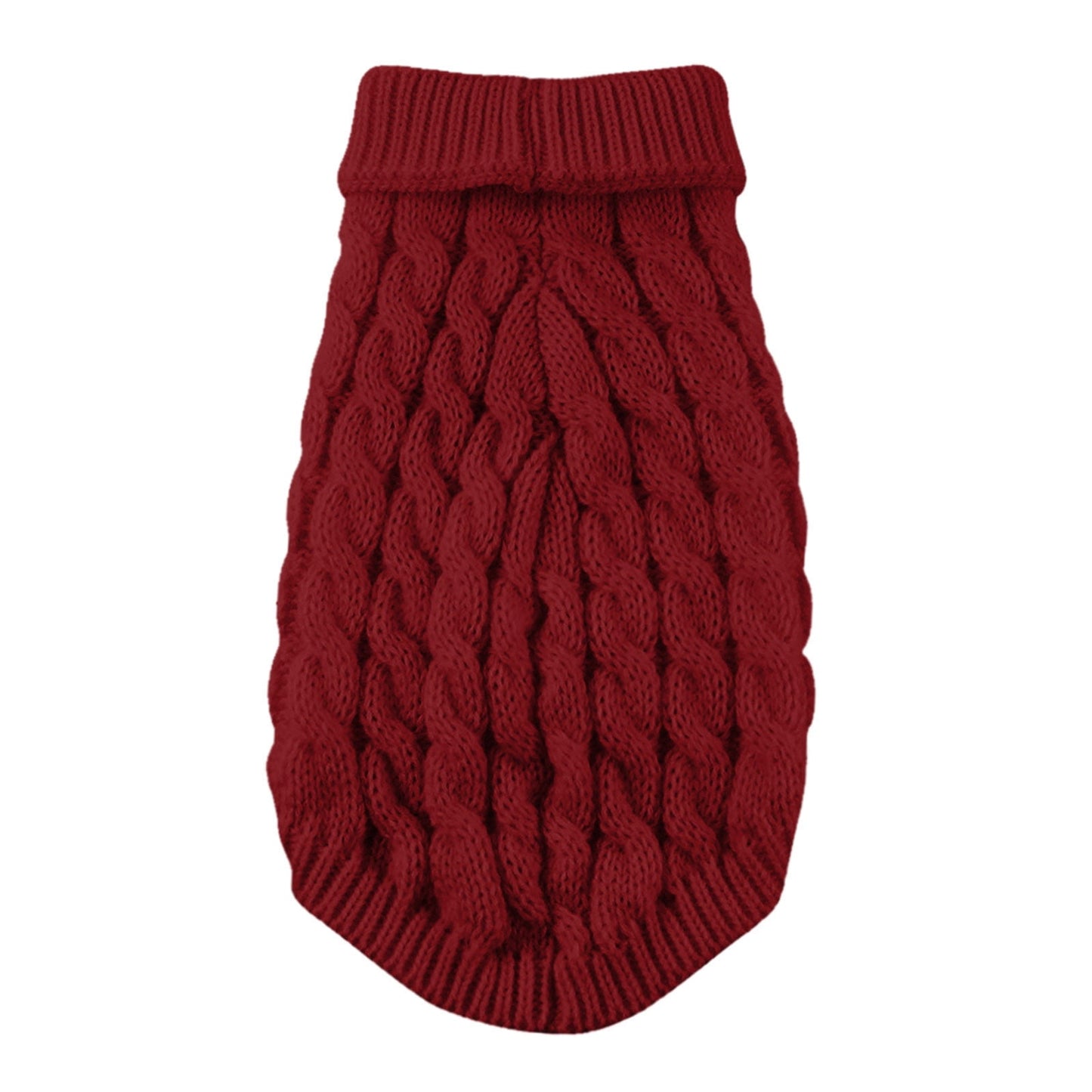 Clearance Under $5 Boovnll Dog Sweater, Winter Turtleneck Knitted Keep Warm Sleeveless Pet Clothes, Dog Clothes for Small Dog Fall Winter Dog Sweaters, (Black, S) L Red