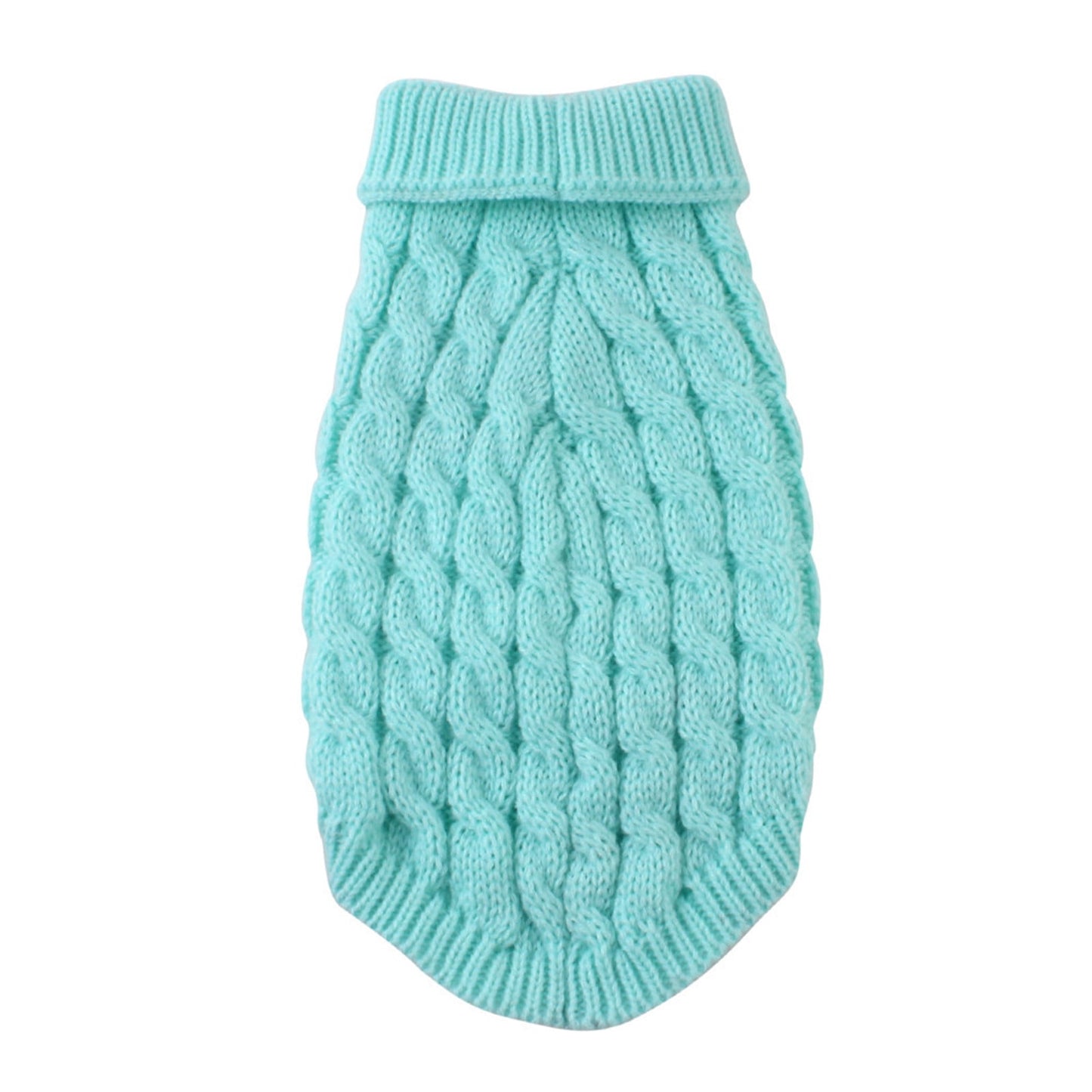 Clearance Under $5 Boovnll Dog Sweater, Winter Turtleneck Knitted Keep Warm Sleeveless Pet Clothes, Dog Clothes for Small Dog Fall Winter Dog Sweaters, (Black, S) S Sky Blue