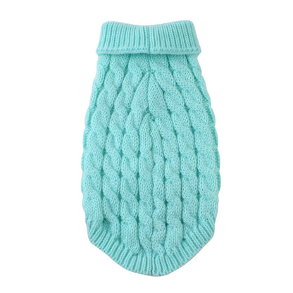 Clearance Under $5 Boovnll Dog Sweater, Winter Turtleneck Knitted Keep Warm Sleeveless Pet Clothes, Dog Clothes for Small Dog Fall Winter Dog Sweaters, (Black, S) S Sky Blue
