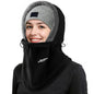 Balaclava - Ski Mask - Neck Warmer - Winter Hat - Fleece Hat - Neck Scarf - Hooded Hat - Balaclava - Windproof Hat - Thermal Hat - Women's Winter Hat - Men's Ski Mask - Warm Hat - Fleece Scarf - Face Mask - Motorcycle Hat - Black - 1 Piece