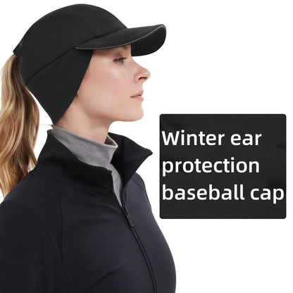 Ponytail Hat for Women –Reflective Winter Hat with Ponytail Hole for Workouts Vertical Ponytail Hole Winter Hat for Any Hair