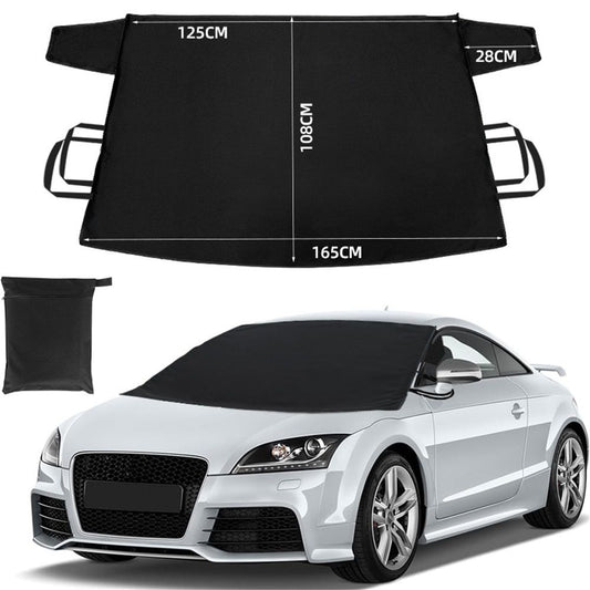 Windshield Cover for Ice and Snow | Durable 600D Oxford Fabric | Waterproof Winter Car Cover for Compact Cars, SUV and Sedan | Essential Car Winter Accessories