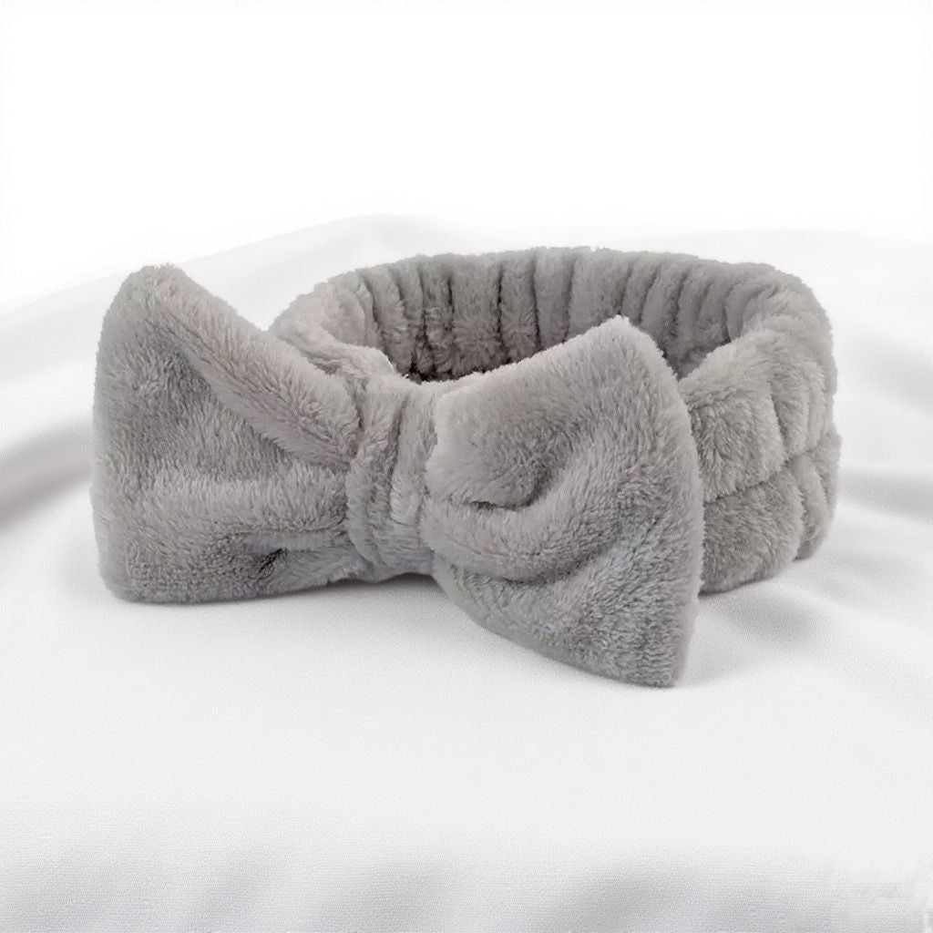 Autumn/Winter Plush Bow Headband Blue