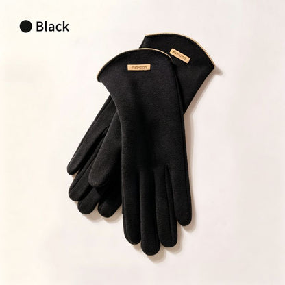 Ladies Winter Warm Cashmere Gloves DY43 Grapefruit Pink