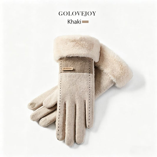 Ladies Winter Warm Cashmere Gloves DY50 Black