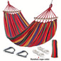 Outdoor Camping Hammock Portable Travel Swing Balance Hammock for Beach Hiking Backyard Relax Chai(2.8*1.5m  RED)