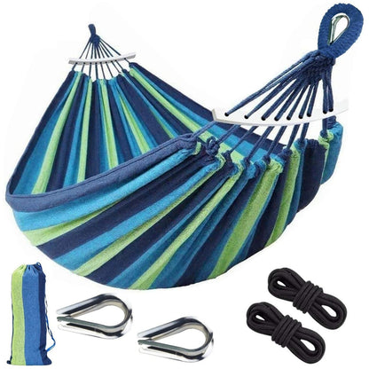 Outdoor Camping Hammock Portable Travel Swing Balance Hammock for Beach Hiking Backyard Relax Chai(2.8*1.5m  RED)