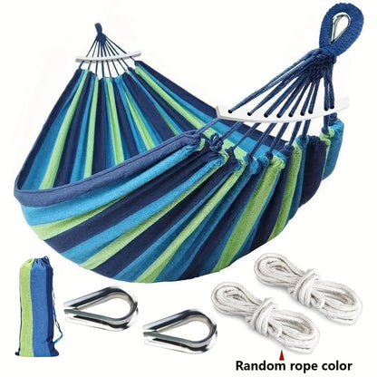 Outdoor Camping Hammock Portable Travel Swing Balance Hammock for Beach Hiking Backyard Relax Chai(2.8*1.5m  RED)