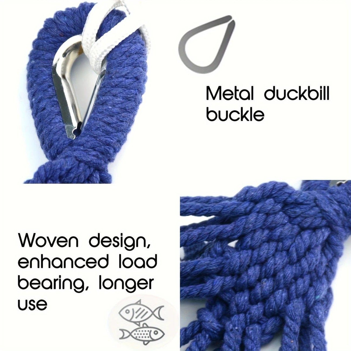 Outdoor Camping Hammock Portable Travel Swing Balance Hammock for Beach Hiking Backyard Relax Chai(2.8*1.5m  BLUE)