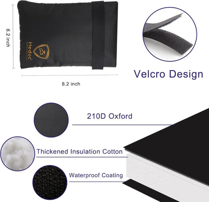 Pro Outdoor Faucet Covers for Winter Freeze Protection, 2 Pack 6'' W x 8.2'' H Winter Faucet Insulation Cover Socks, Hose Bib Covers for Winter (Faucet Cover 2 Pack)