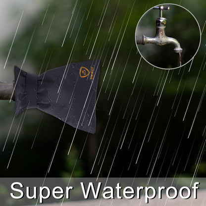 Pro Outdoor Faucet Covers for Winter Freeze Protection, 2 Pack 6'' W x 8.2'' H Winter Faucet Insulation Cover Socks, Hose Bib Covers for Winter (Faucet Cover 2 Pack)