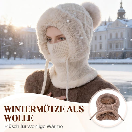 2026 New 3 in 1 Beanie Hat for Women, Upgrade Winter Balaclava Fall Winter Warm Knitted Hat Knitted Ski Scarf Mask