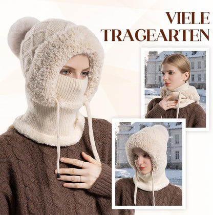 2026 New 3 in 1 Beanie Hat for Women, Upgrade Winter Balaclava Fall Winter Warm Knitted Hat Knitted Ski Scarf Mask