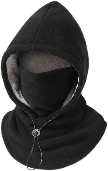 Windproof Winter Mask Hat, 2026 New Winter Balaclava Ski Thermal Fleece Hoodie Mask Neck Cover Warm Sports Cap Men Women