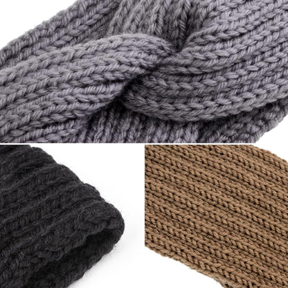 Knit Crochet Headband for Women Ear Warmer Soft Turban Stretch Headbands Warmer Winter Running Fashion Head Wrap Winter Accessories