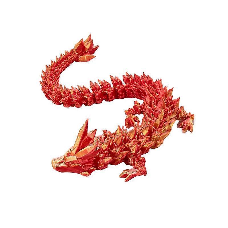 3D Printed Dragon in Egg, Full Articulated Dragon Crystal Dragon with Dragon Egg