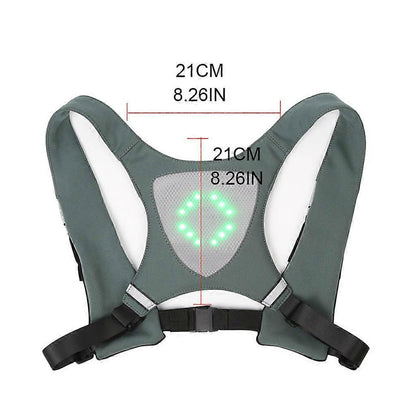 LED Running Vest, Reflective Night Gear with Adjustable Waist & Shoulder Straps