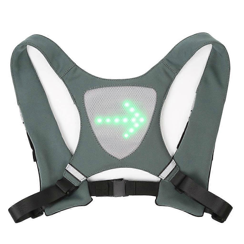 LED Running Vest, Reflective Night Gear with Adjustable Waist & Shoulder Straps