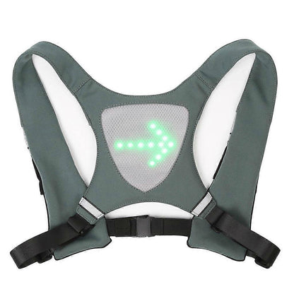 LED Running Vest, Reflective Night Gear with Adjustable Waist & Shoulder Straps