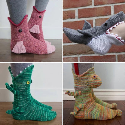 Women's Knit Floor Socks Novelty Animal Pattern Warm Winter Socks