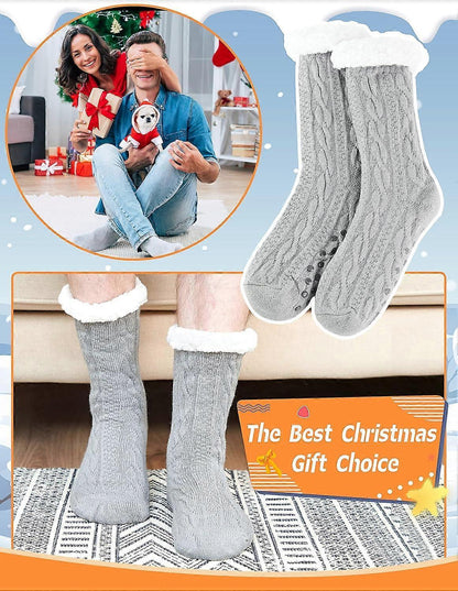 Men's Wool Slipper Socks Stopper Thermal Winter Warm Thick Socks