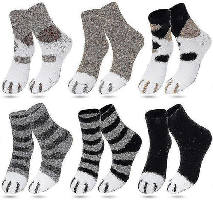 Women's Coral Fleece Fluffy Socks Soft Slipper Bed Socks for Winter Use
