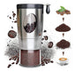 Manual Coffee Grinder - Foldable Hand Crank, Stainless Steel, Adjustable, Portable