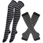Women Knitted Fingerless Arm Sleeves Winter Costume Party Gloves