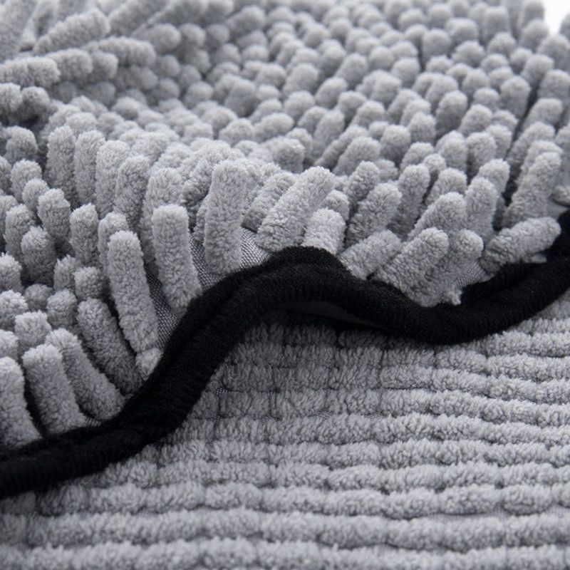 Hand-Insert Pet Absorbent Towel, Quick-Drying Bath Towel for Dogs & Cats—Yellow