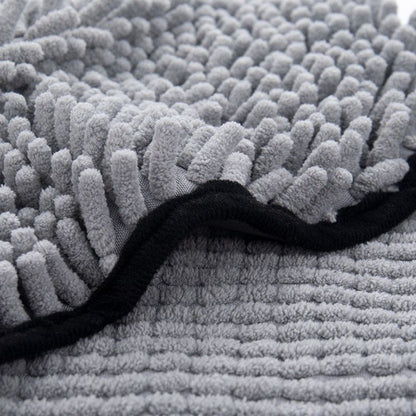 Hand-Insert Pet Absorbent Towel, Quick-Drying Bath Towel for Dogs & Cats—Yellow