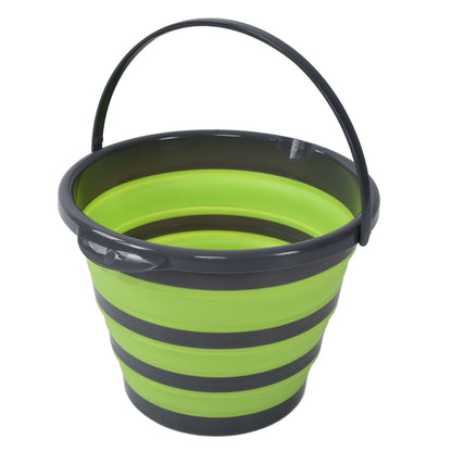Collapsible Bucket Folding Portable Handheld Water Basin Container for Fishing Outdoor Use 10L