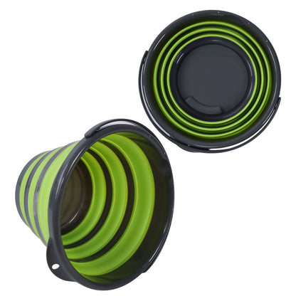 Collapsible Bucket Folding Portable Handheld Water Basin Container for Fishing Outdoor Use 10L