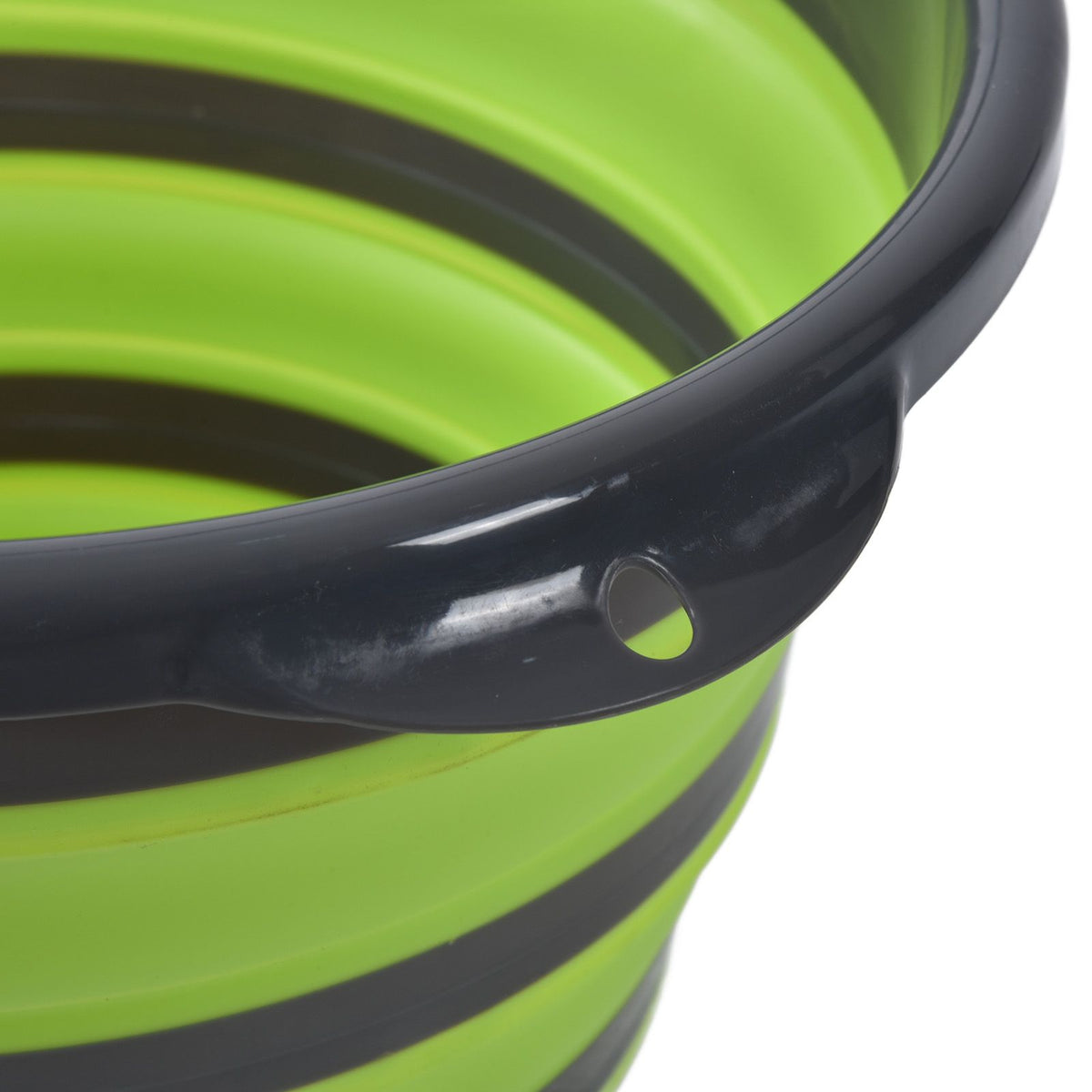 Collapsible Bucket Folding Portable Handheld Water Basin Container for Fishing Outdoor Use 10L