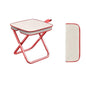 Portable Folding Outdoor Chair Lightweight Compact Stool for Fishing Camping Picnic and Travel Handy Seat for Outdoor Activities-Red