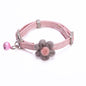 Zichen Dog Cat Collar Polyester Flower Bell Pink 1.5(M) for 3.50 kg-7.50 kg