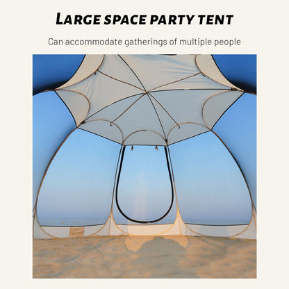 Pop Up Screen House Tent 3x3m, 6-8 Person 220cm Tall Mosquito Net Tent,Spacious 3.8m dome fits 6-8 adults for backyard BBQs & caravan trips camping . 360-degree view fine mesh keeps all mosquitoes out