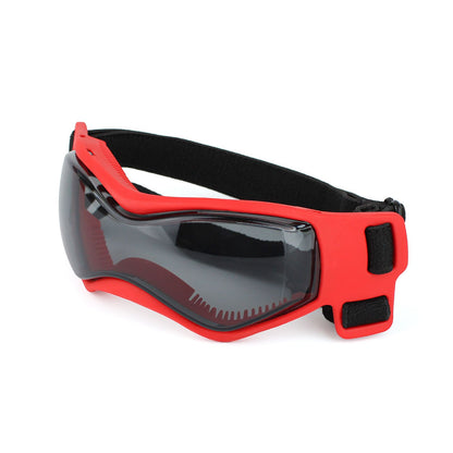 Pet Sunglasses with UV Protection Soft TPU Frame Adjustable Headband Dog Goggles Cat Sunglasses for Outdoor Travel Car Rides Eye Protection (S, Black)