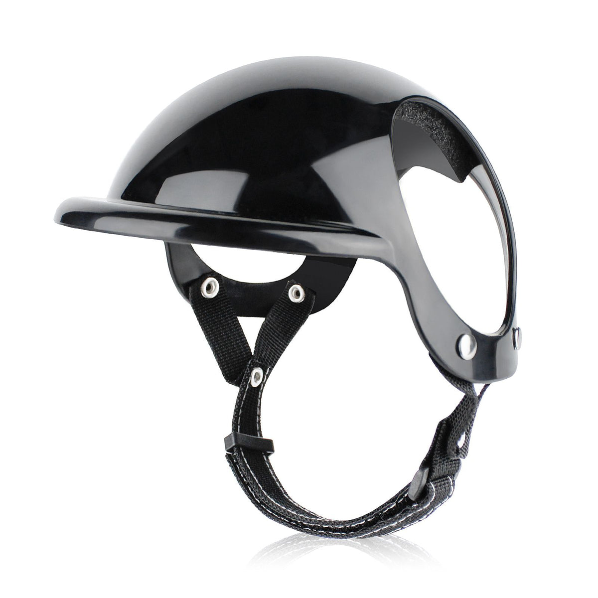 Pet Helmet for Dogs and Cats, Adjustable Outdoor Safety Headgear with Ventilation and Padded Interior, Fun Motorcycle Style Hat for Rides and Daily Walks (S, Rose)